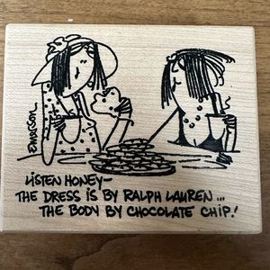 American Art Stamp Emerson Quillin Body By Chocolate Chip Rubber Stamp